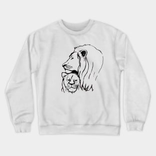 a lion Crewneck Sweatshirt